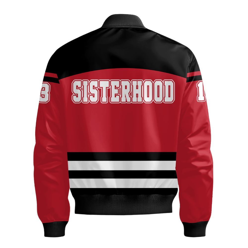 Ireishprint Delta Sigma Theta Custom Name Shirt, Delta Sigma Theta Custom Text Sisterhood Sorority Bomber Jacket