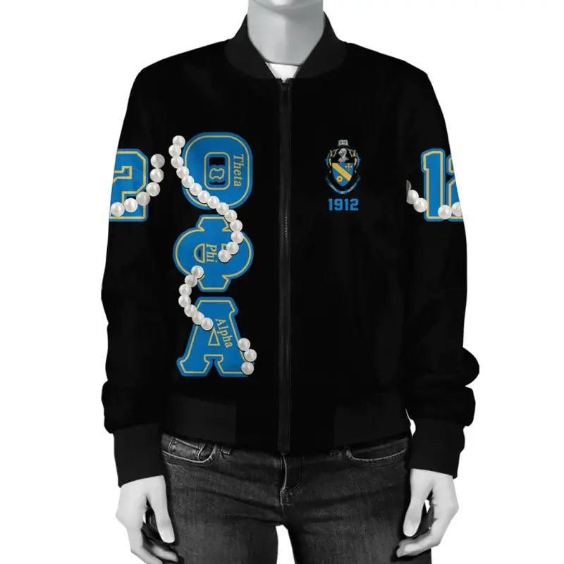 Theta Phi Alpha Pearls Bomber Jacket RLT8