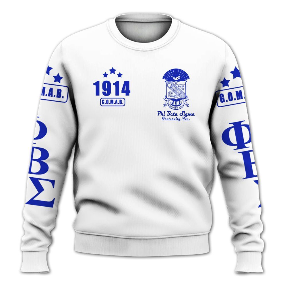 Ireishprint Phi Beta Sigma Shirt, GOMAB Three Stars Shirt Phi Beta Sigma Fraternity Sweatshirt