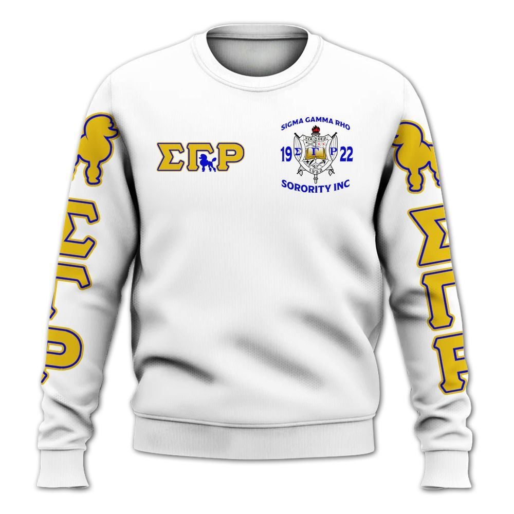 Ireishprint Sigma Gamma Rho Shirt, Pretty Poodles 1922 Sigma Gamma Rho Sorority Sweatshirt