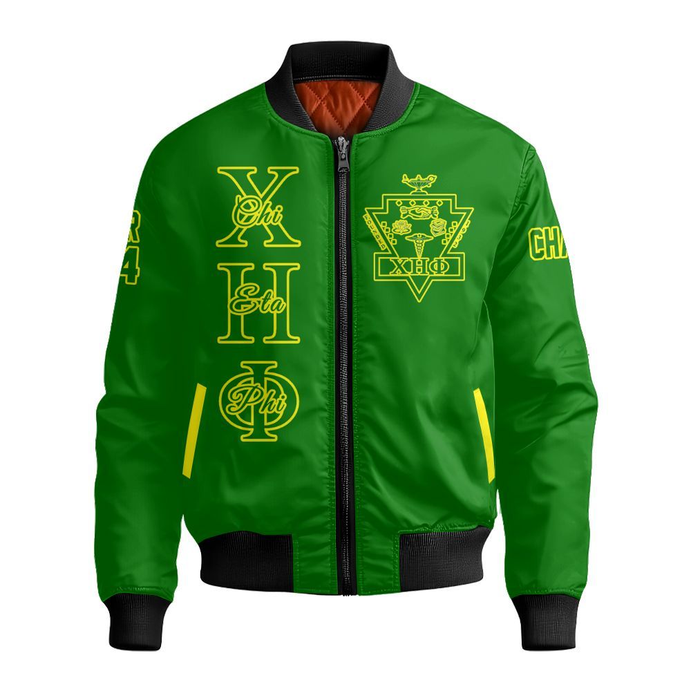 Ireishprint Chi Eta Phi Custom Line Crossing Jacket, Personalized Crossing Line Jacket Chi Eta Phi Sorority Bomber Jacket