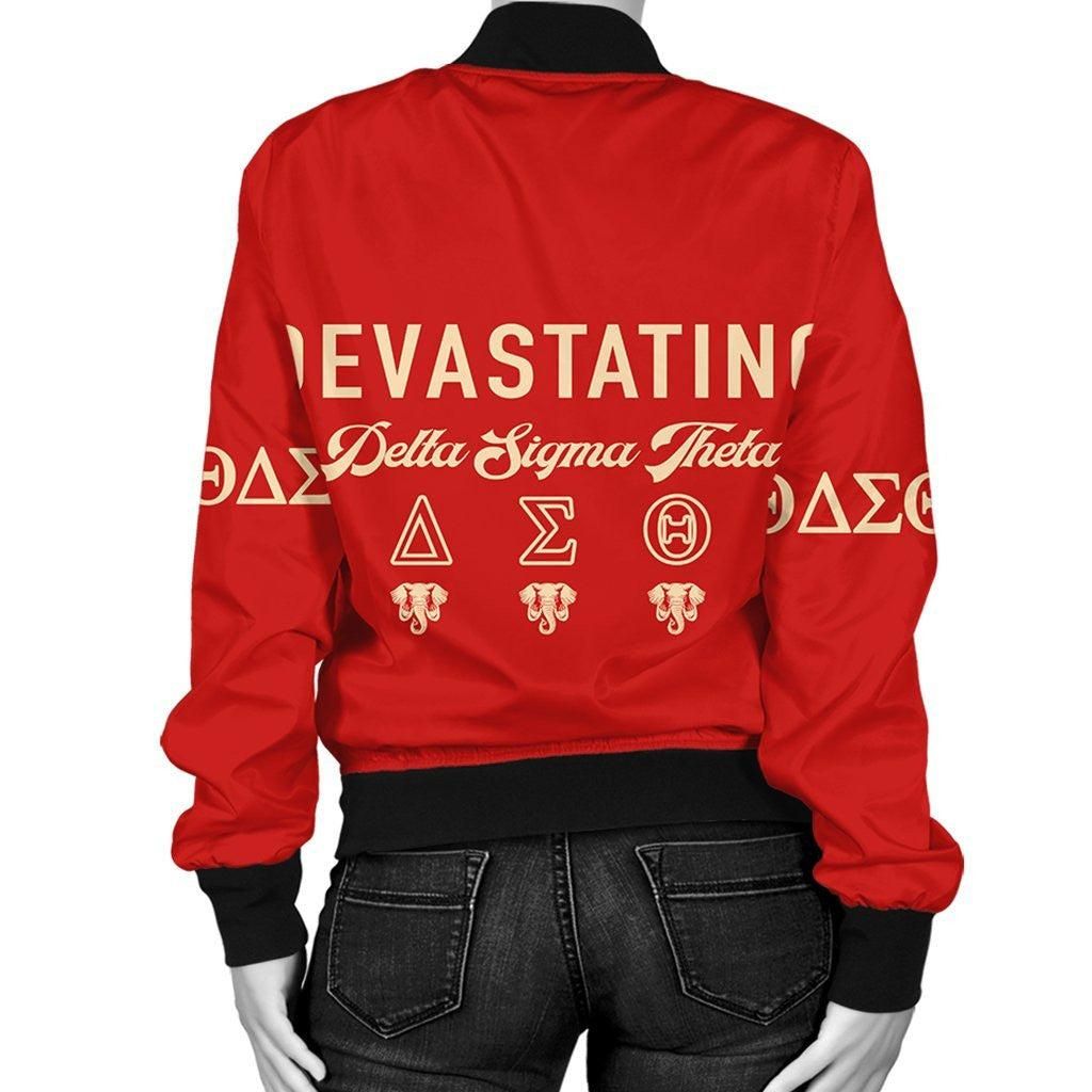 Red Delta Sigma Theta Bomber Jacket