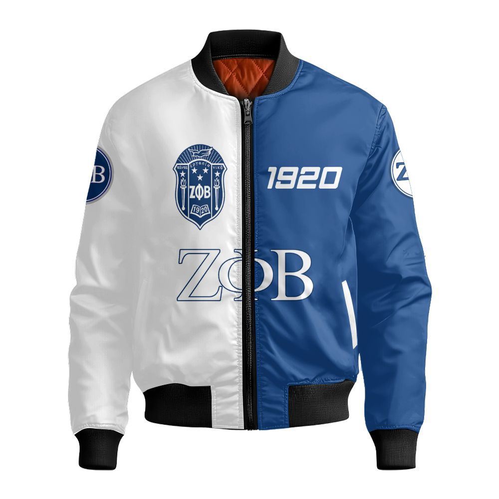 Ireishprint Zeta Phi Beta Shirt, Zeta Phi Beta Half Style Zeta Phi Beta Since 1920 Sorority Bomber Jacket