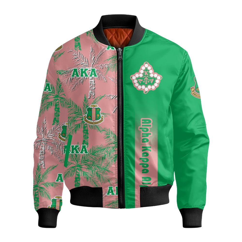 Ireishprint A.K.A Hawaii Shirt, Palm Tree Hawaii Shirt 1908 Sorority Bomber Jacket