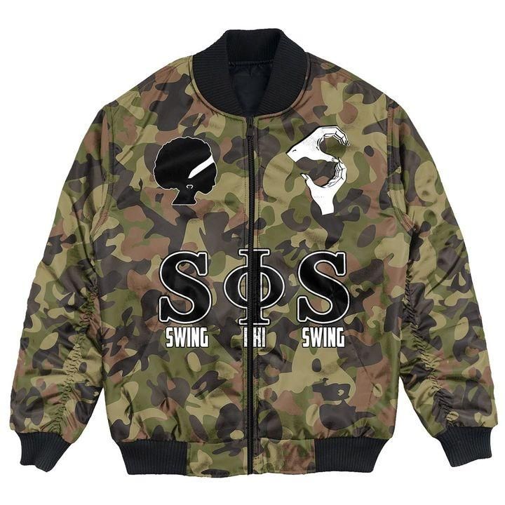 Swing Phi Swing Camo Bomber Jacket RLT13