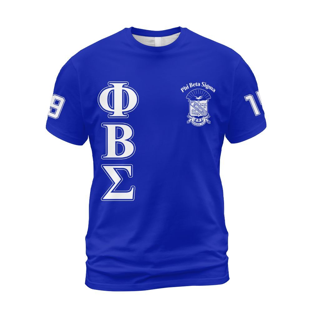 Ireishprint ΦΒΣ Shirt, Royal Blue Shirt ΦΒΣ Fraternity Shirt