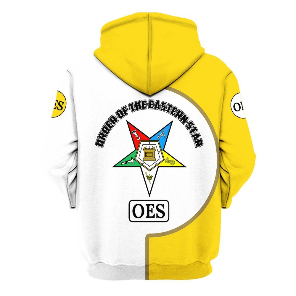 Ireishprint OES Custom Legacy Shirt, Yellow Circle Legacy Style Order Of The Eastern Star OES Hoodie