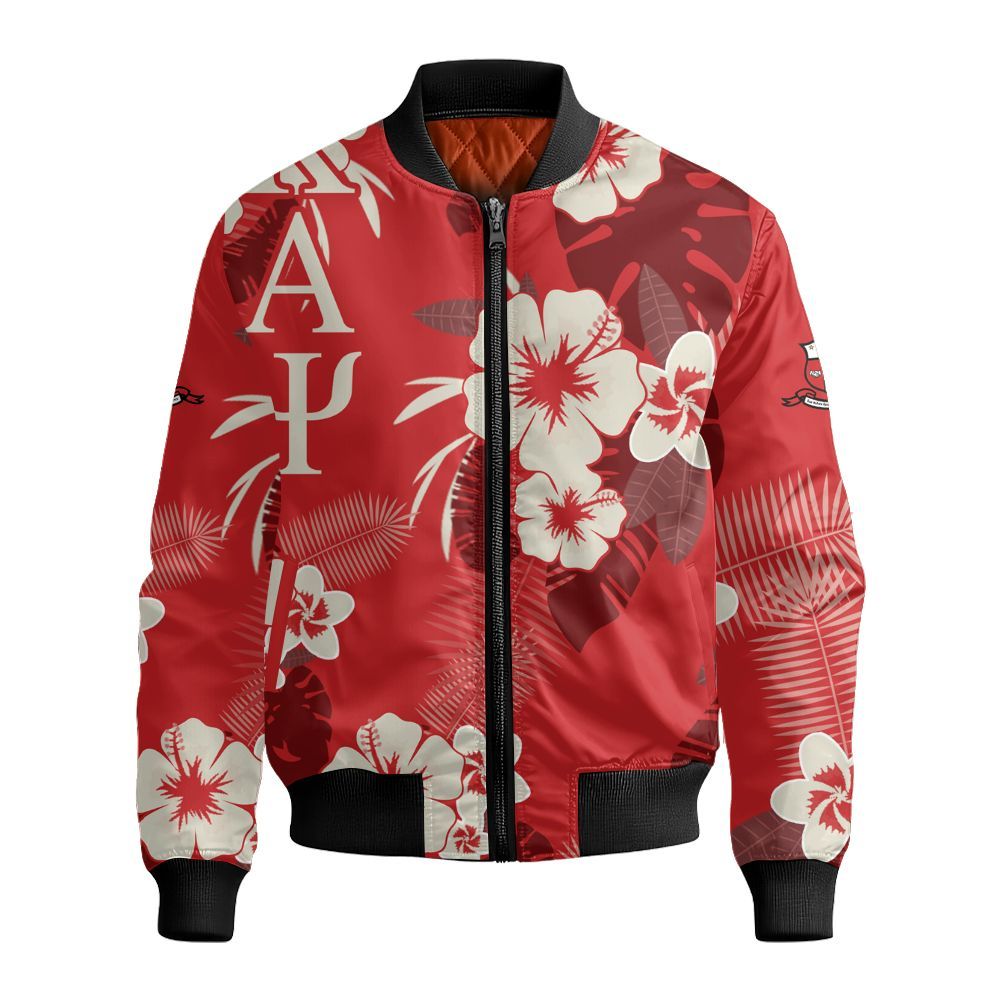 Ireishprint ΚΑΨ Hawaii Short, Hibiscus Flower Hawaii Short ΚΑΨ Fraternity Bomber Jacket