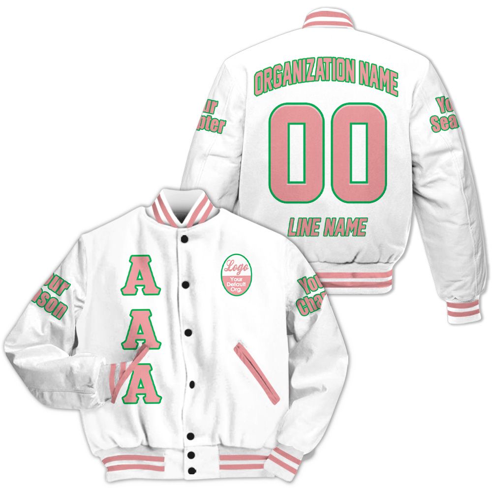 Custom Chapter Varsity Jacket, Alpha Kappa Alpha 1908 Sorority Jacket