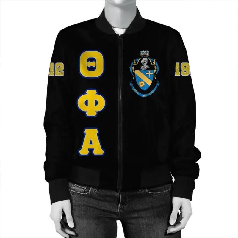 Theta Phi Alpha Letters Bomber Jacket RLT8
