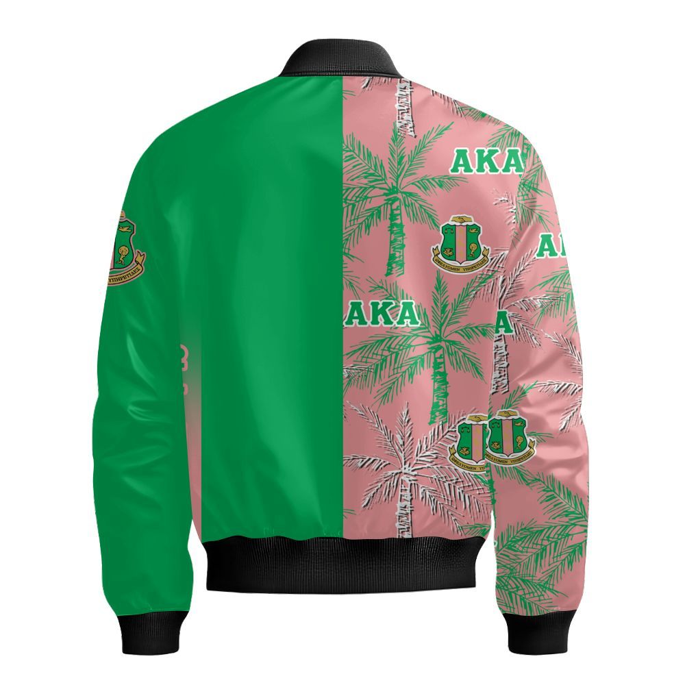 Ireishprint A.K.A Hawaii Short, Palm Tree Hawaii Short 1908 Sorority Bomber Jacket