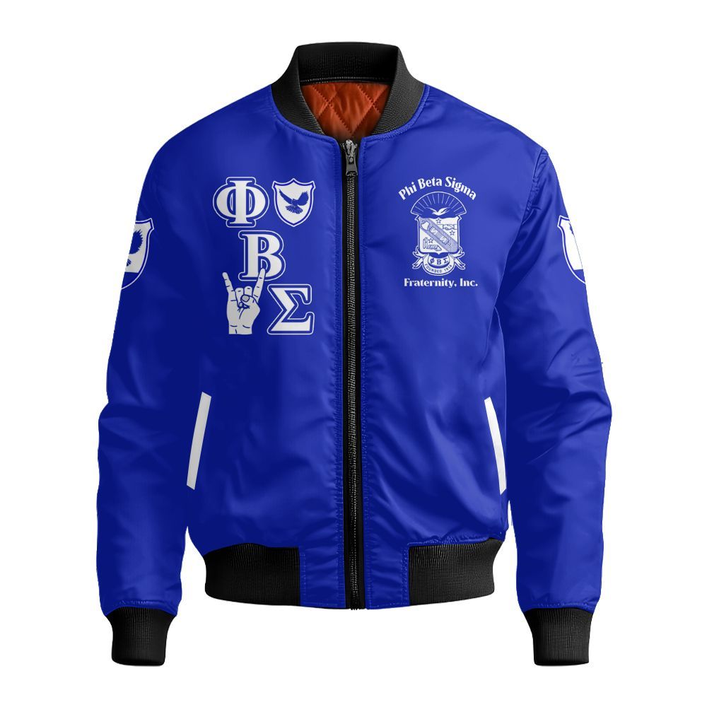 Ireishprint ΦΒΣ Polo Shirt, Dove Royal Blue Polo Shirt 1914 Fraternity Bomber Jacket