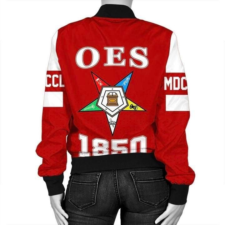 MCM Order of the Eastern Star Red Bomber Jacket