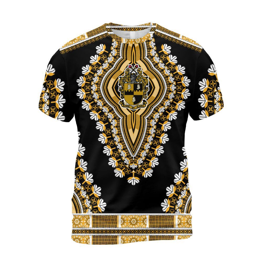Ireishprint ΑΦΑ Shirt, African Dashiki Style ΑΦΑ Fraternity Shirt
