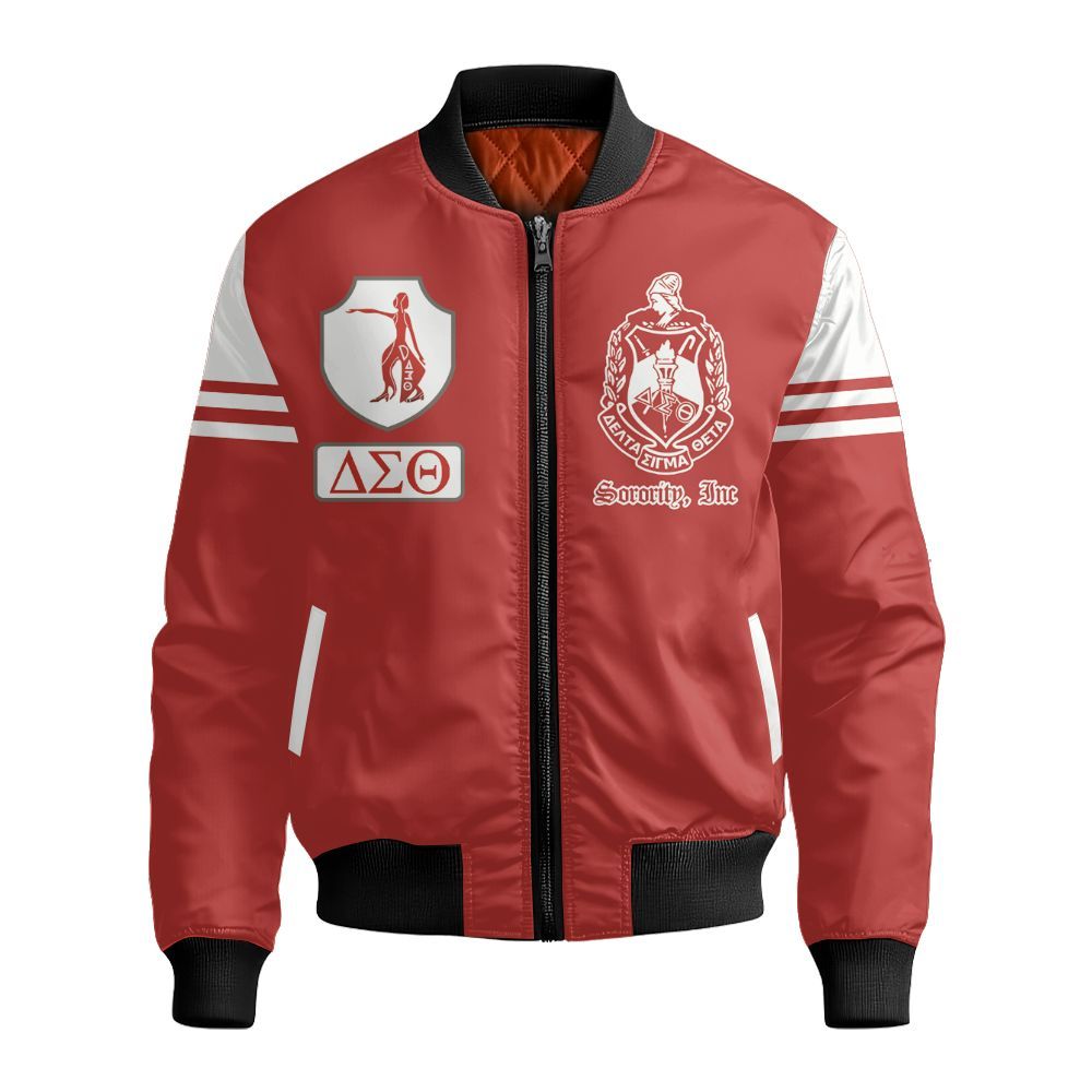 Ireishprint Delta Sigma Theta Polo Shirt, Delta Sigma Theta 1913 Foundation Sporty Style Polo Sorority Bomber Jacket