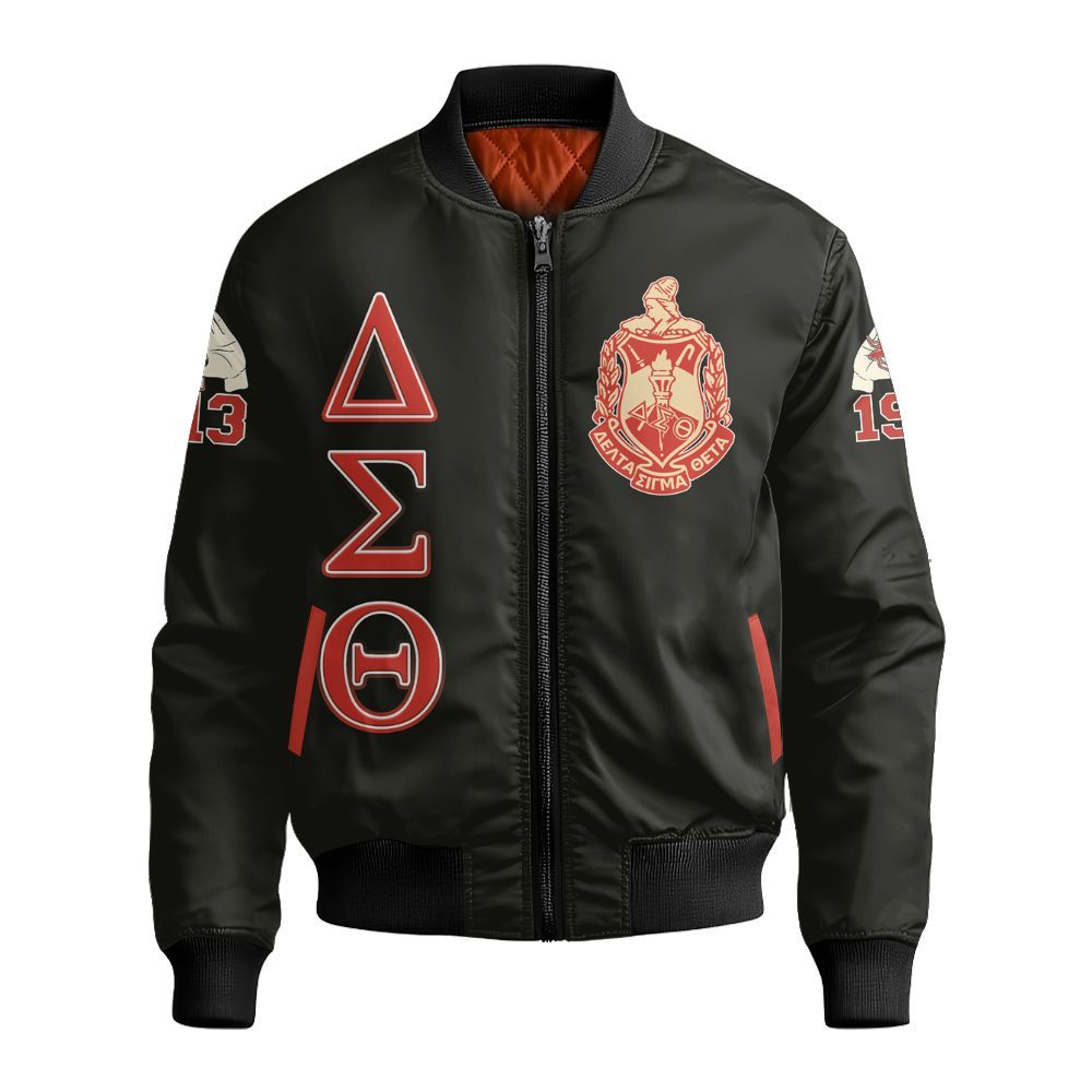 Ireishprint Delta Sigma Theta Knitted Cardigan, Delta Sigma Theta Girls Handsign Sorority Bomber Jacket