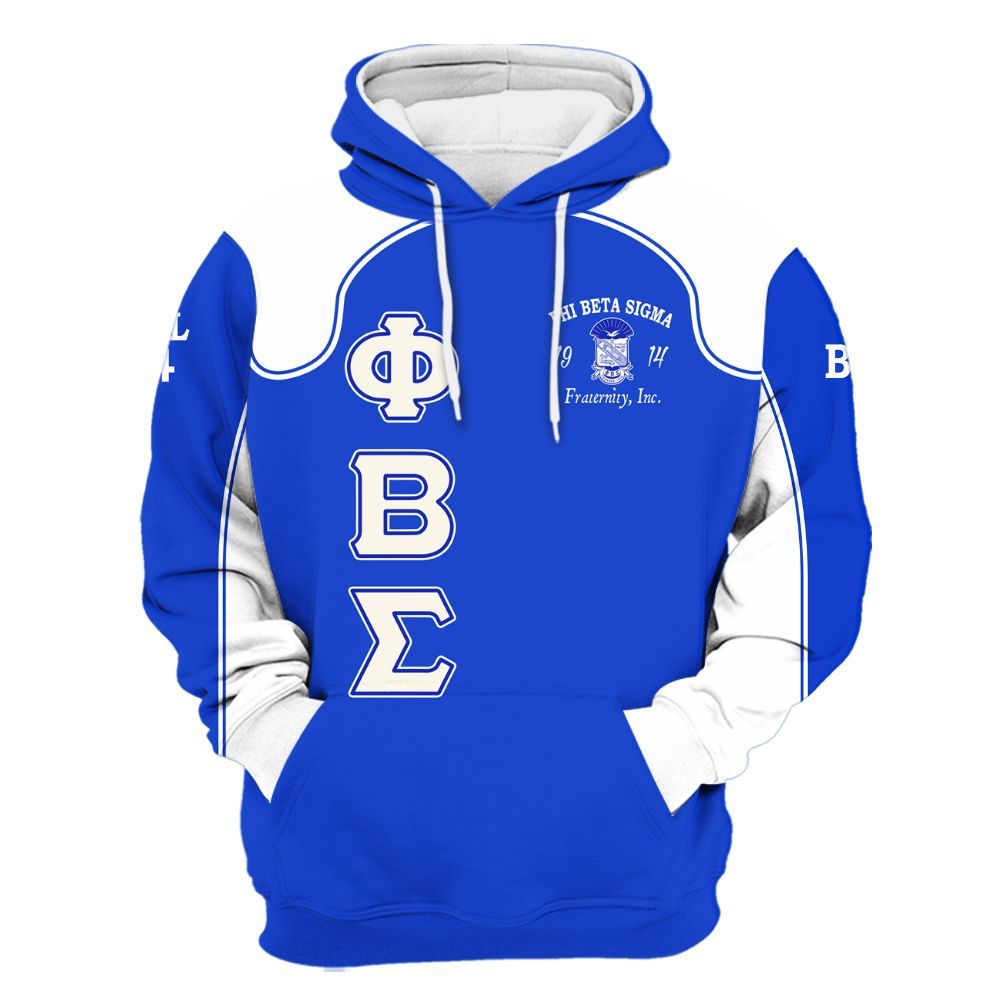 Ireishprint ΦΒΣ Custom Chapter Shirt, ΦΒΣ Lettered Racing Style 1914 Fraternity Hoodie