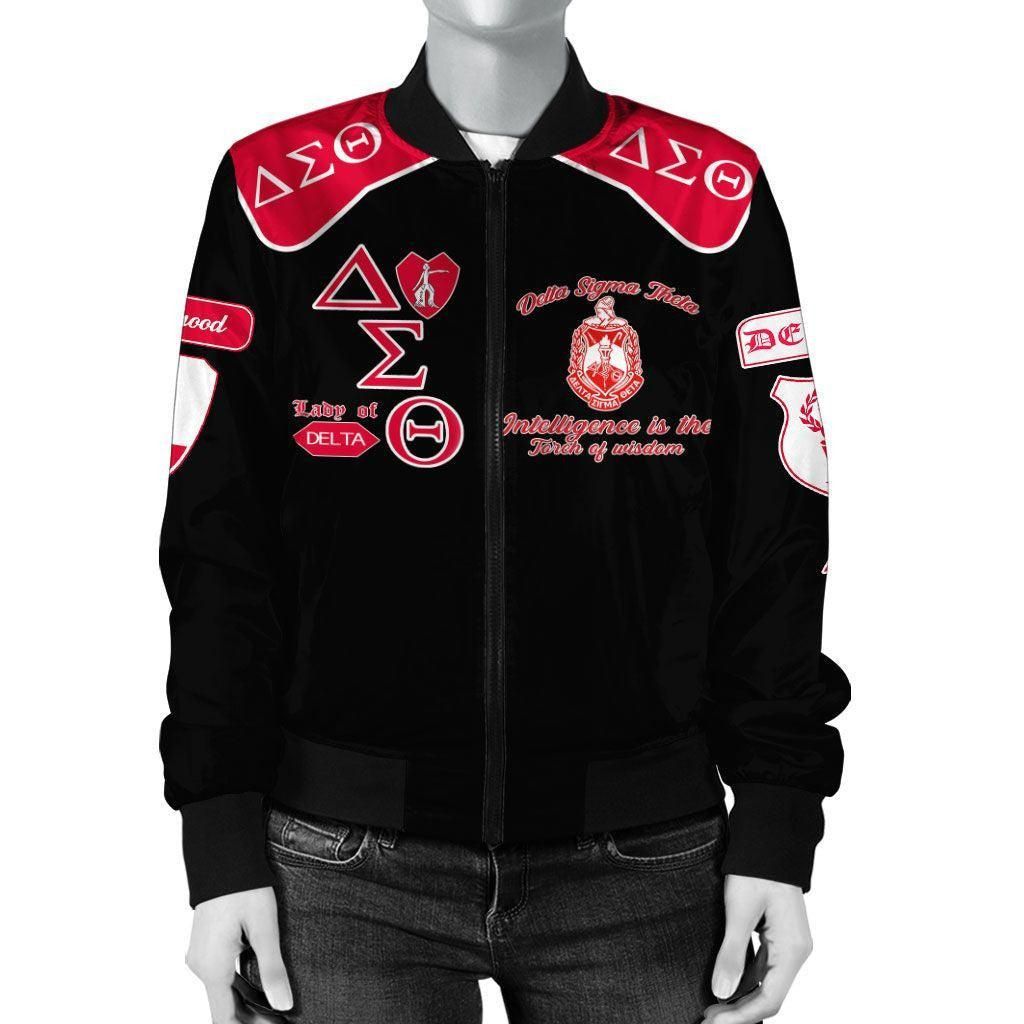 Lady Of Delta Sigma Theta Sorority Bomber Jacket