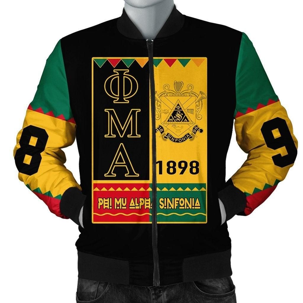 African Jacket - Phi Mu Alpha Sinfonia Black History Month Bomber Jacket