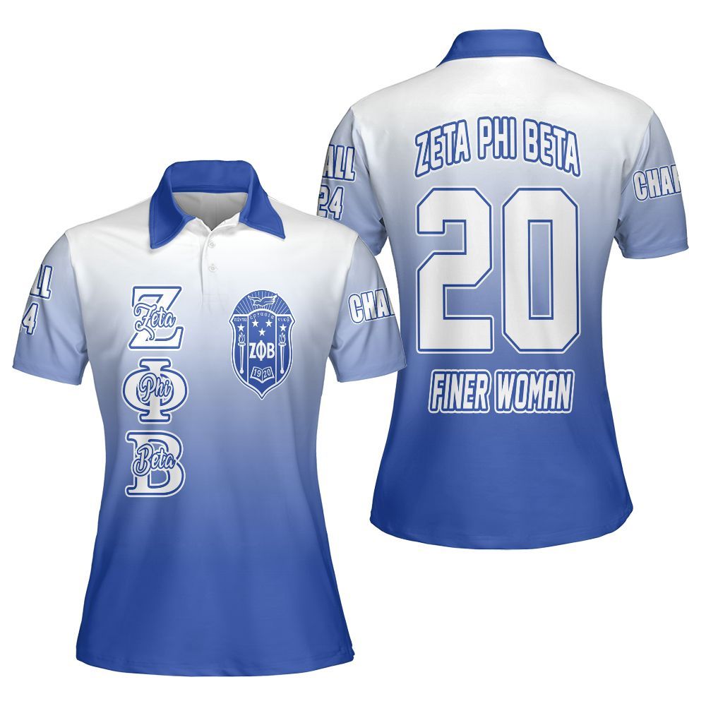 Ireishprint Zeta Phi Beta Custom Chapter Polo Shirt, Personalized Faded Color Polo Shirt Zeta Phi Beta Sorority Polo Shirt