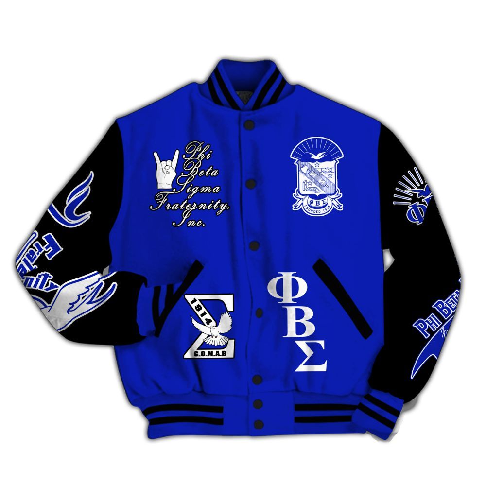 Ireishprint ΦΒΣ Varsity Jacket, Culture For Service Jacket ΦΒΣ Fraternity Jacket