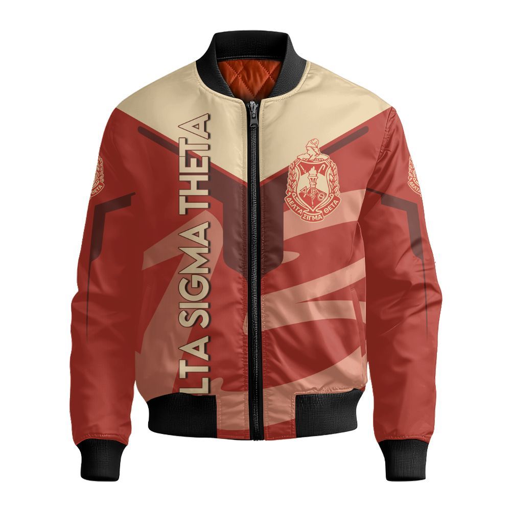 Ireishprint Delta Sigma Theta Polo Shirt, Drinking Curve Style Shirt Delta Sigma Theta 1913 Sorority Bomber Jacket