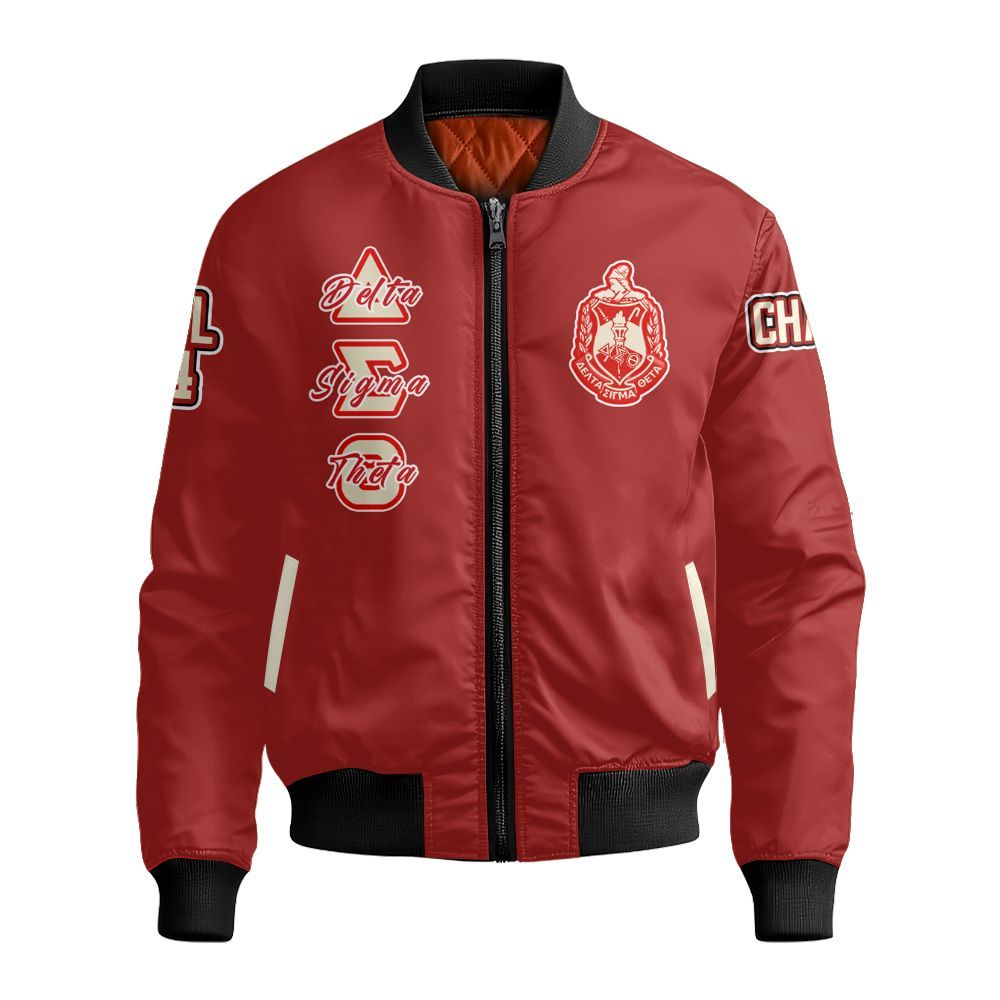 Ireishprint Delta Sigma Theta Custom Chapter Shirt, Delta Sigma Theta Sisterhood Crimson Shirt 1913 Sorority Bomber Jacket