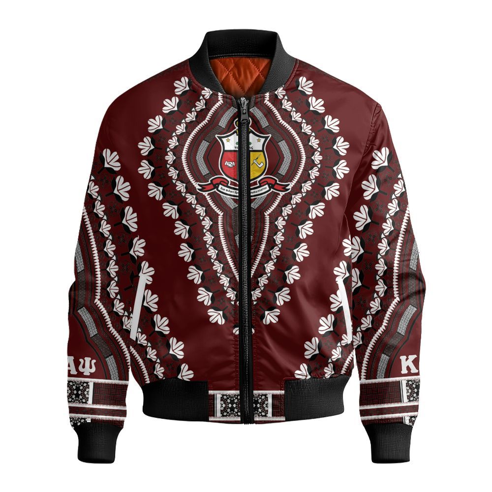 Ireishprint ΚΑΨ Polo Shirt, African Dashiki Style ΚΑΨ Fraternity Bomber Jacket