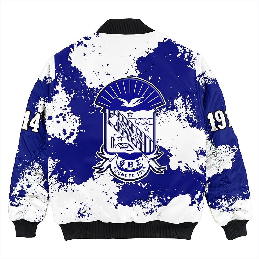 Phi Beta Sigma Sublimation Bomber Jacket T09