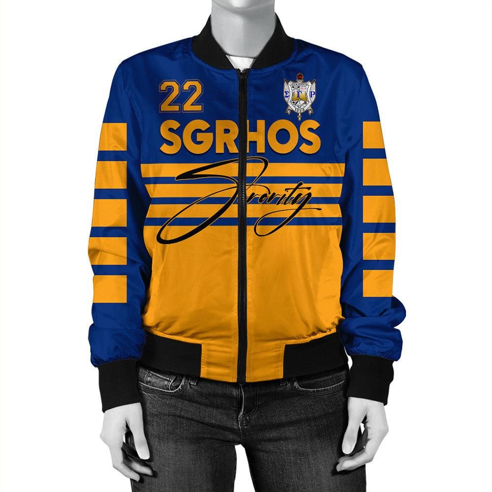 Sigma Gamma Rho Sporty Premium Bomber Jacket