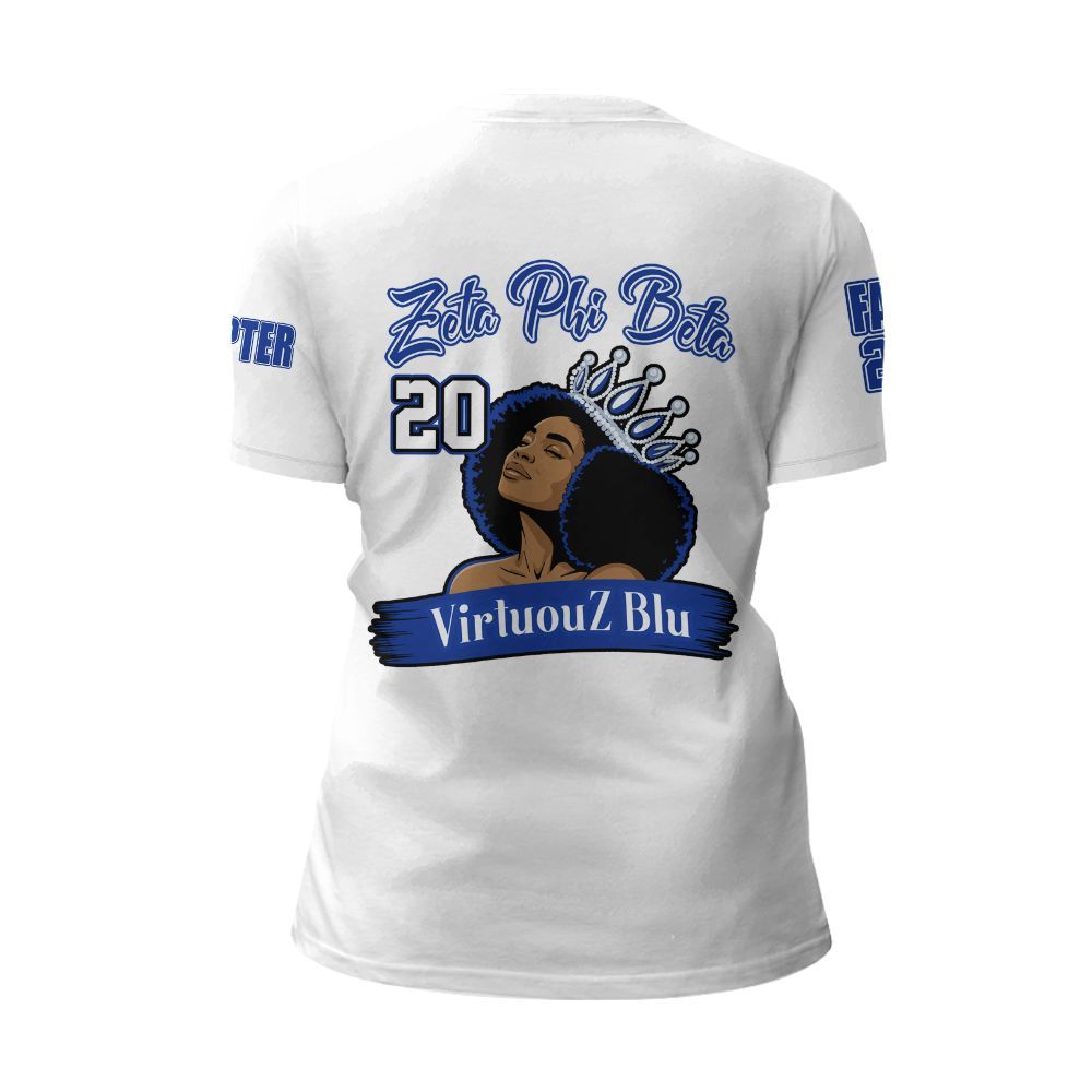 Ireishprint Zeta Phi Beta Custom Chapter Shirt, White Color Zeta Queen Z Phi B Black 1920 Sorority Shirt