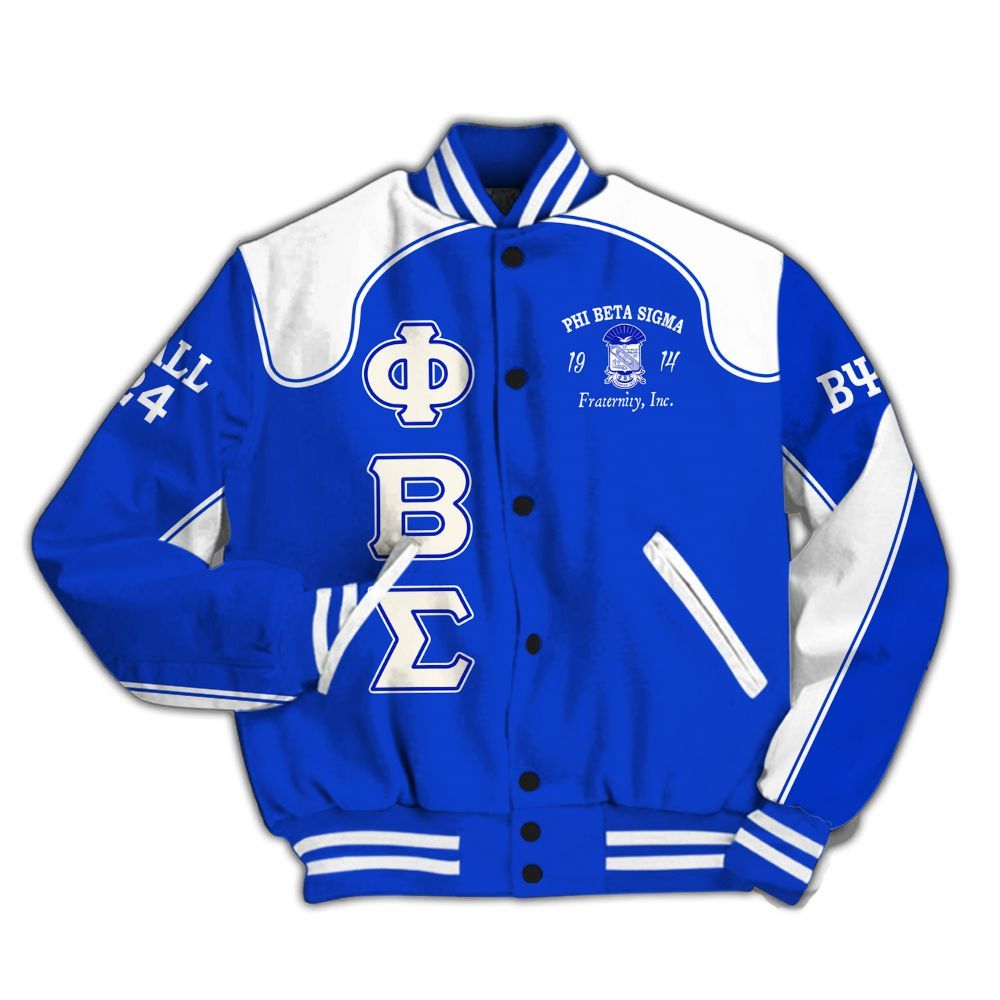 Ireishprint ΦΒΣ Custom Chapter Varsity Jacket, ΦΒΣ Lettered Racing Style 1914 Fraternity Jacket