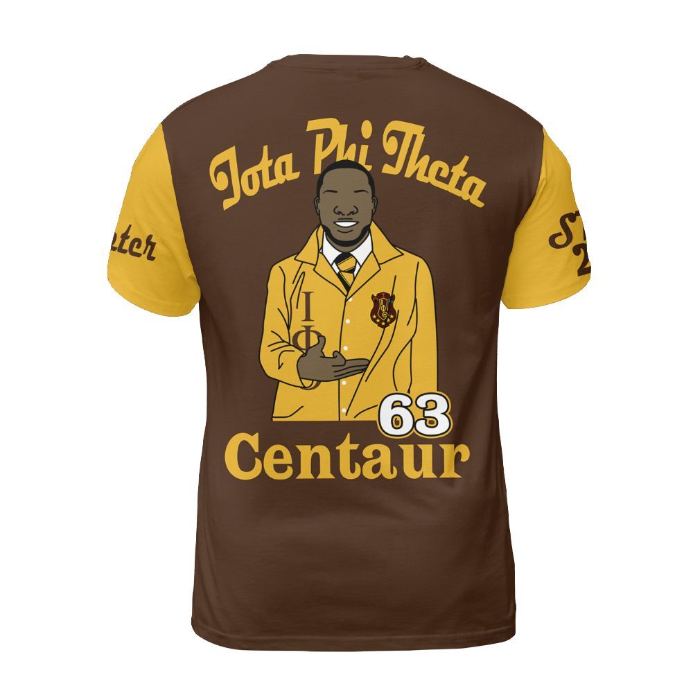 Ireishprint Iota Phi Theta Custom Chapter Shirt, Personalized Charcoal Brown Shirt Iota Phi Theta 1963 Fraternity Shirt