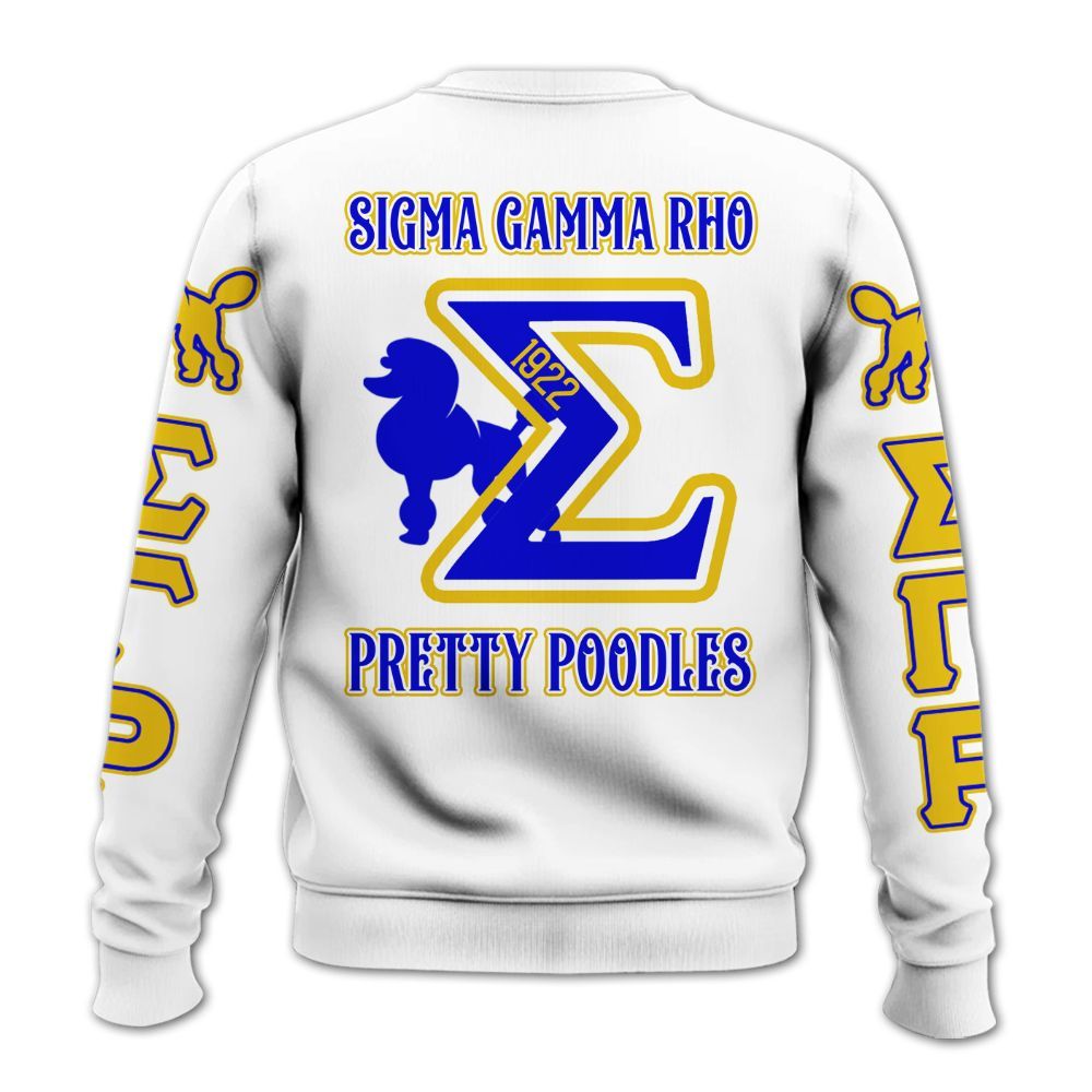Ireishprint Sigma Gamma Rho Shirt, Pretty Poodles 1922 Sigma Gamma Rho Sorority Sweatshirt