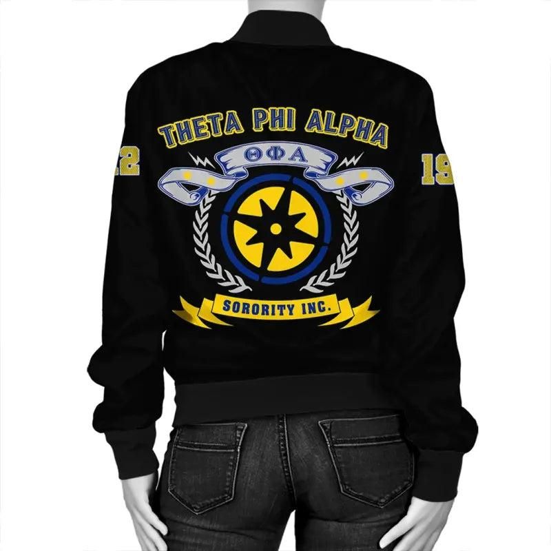 Theta Phi Alpha Letters Bomber Jacket RLT8