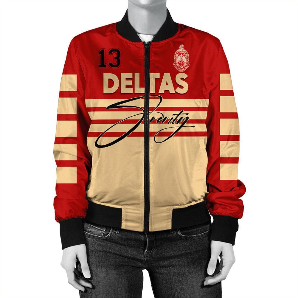 Delta Sigma Theta Sporty Premium Bomber Jacket