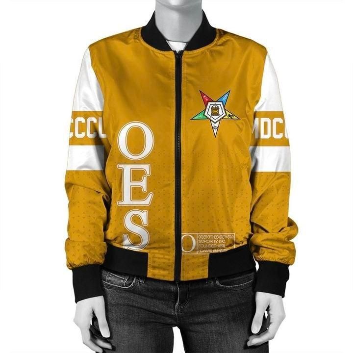 MCM Order of the Eastern Star Yellow Bomber Jacket
