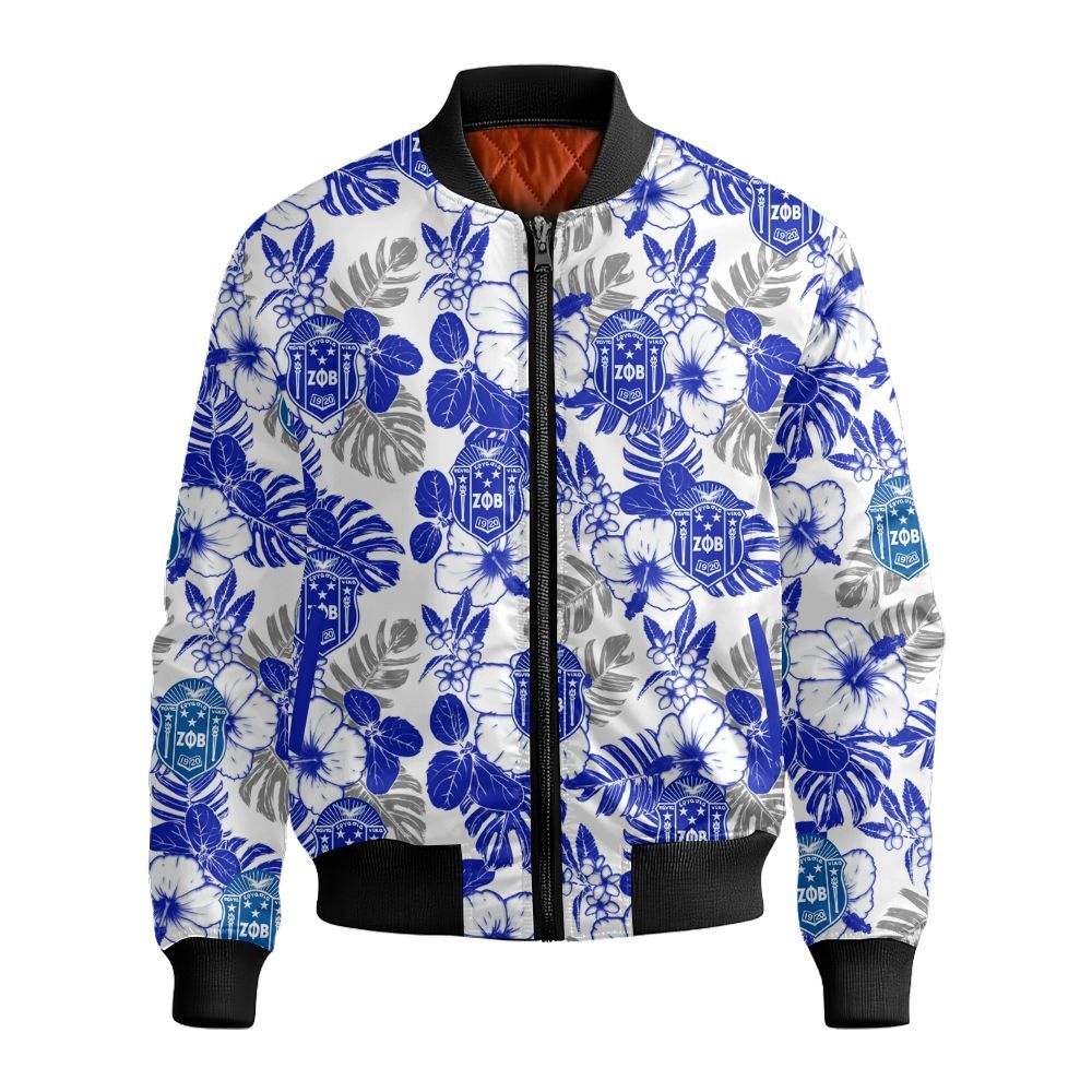 Ireishprint Zeta Phi Beta Hawaii Shirt, Hawaii Hawaii Shirt Zeta Phi Beta Sorority Bomber Jacket