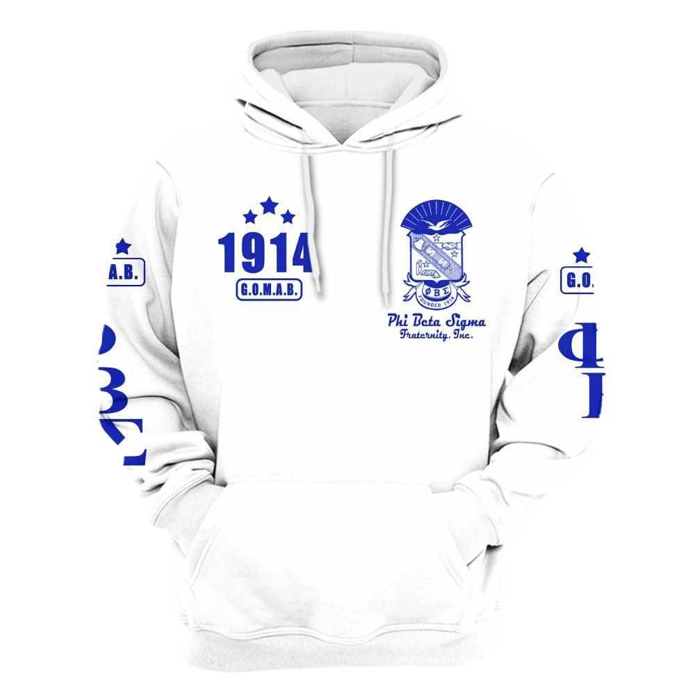 Ireishprint Phi Beta Sigma Shirt, GOMAB Three Stars Shirt Phi Beta Sigma Fraternity Hoodie