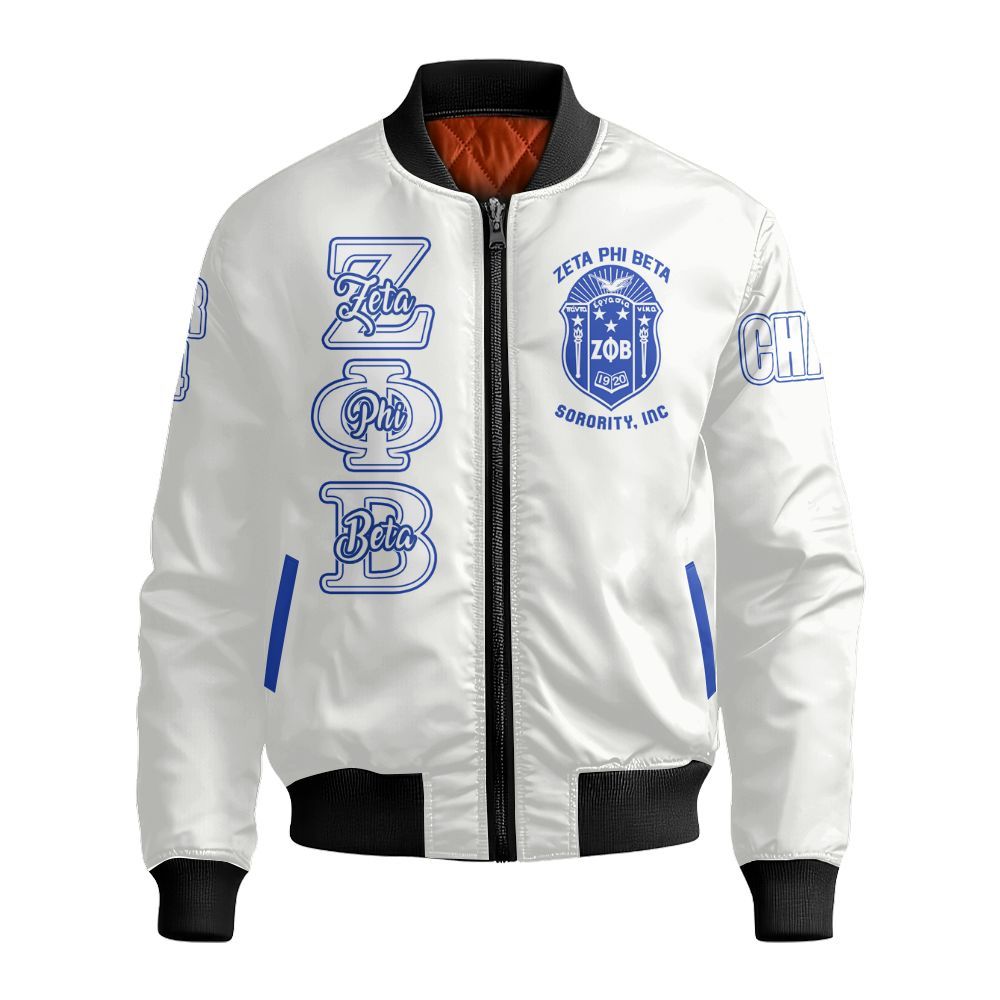 Ireishprint Zeta Phi Beta Custom Chapter Polo Shirt, Personalized Love Zeta Dove Z Phi B White Polo Shirt 1920 Zeta Phi Beta Sorority Bomber Jacket