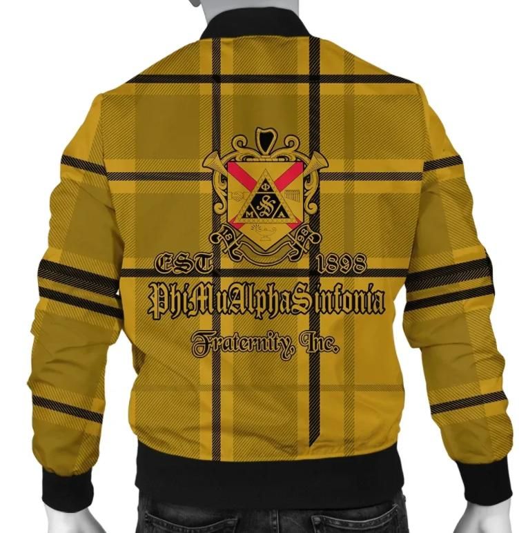 Africa Zone Jacket - Phi Mu Alpha Sinfonia Burberr Style Bomber Jacket