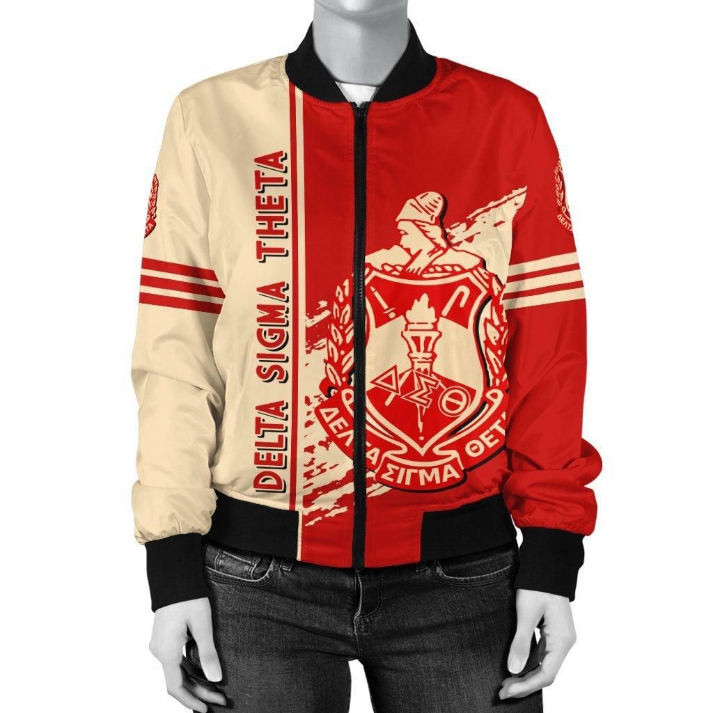 Delta Sigma Theta Bomber Jacket Quarter Style