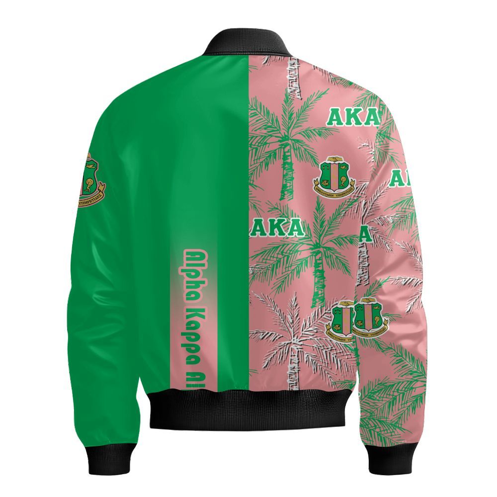 Ireishprint A.K.A Hawaii Shirt, Palm Tree Hawaii Shirt 1908 Sorority Bomber Jacket