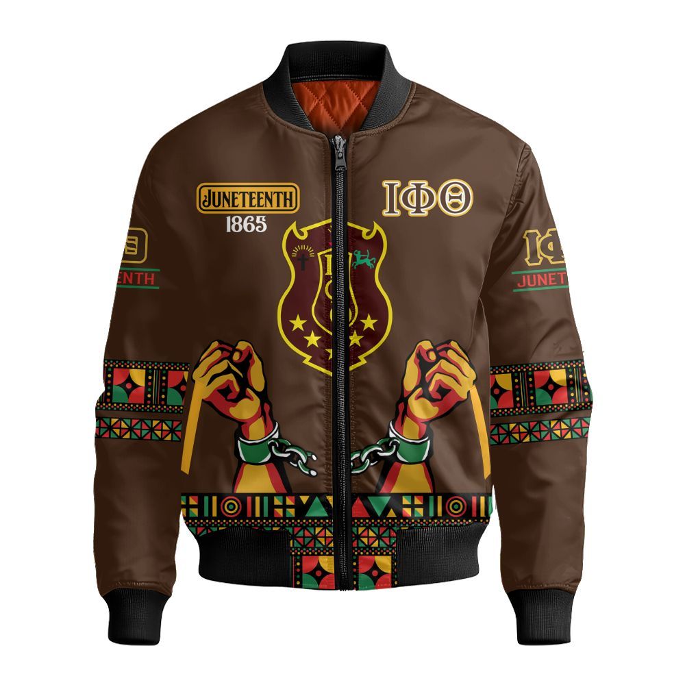 Ireishprint Iota Phi Theta Shirt, Juneteenth Centaur Shirt Iota Phi Theta Fraternity Bomber Jacket