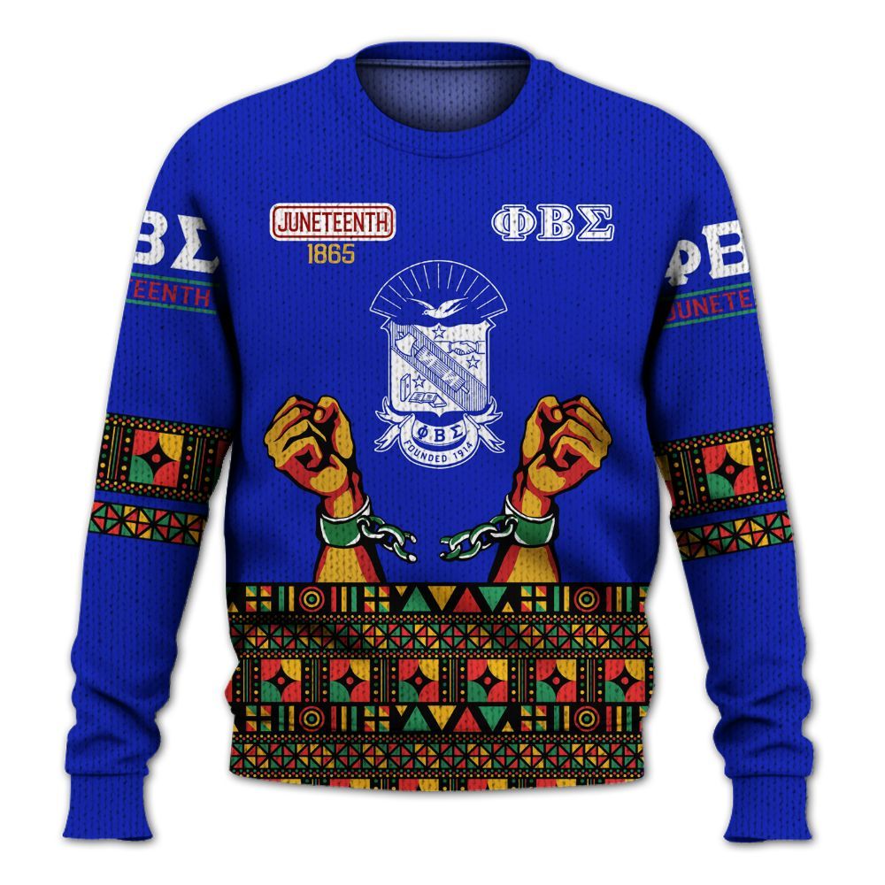 Ireishprint ΦΒΣ Shirt, Juneteenth Dove Shirt ΦΒΣ Fraternity Knitted Sweater