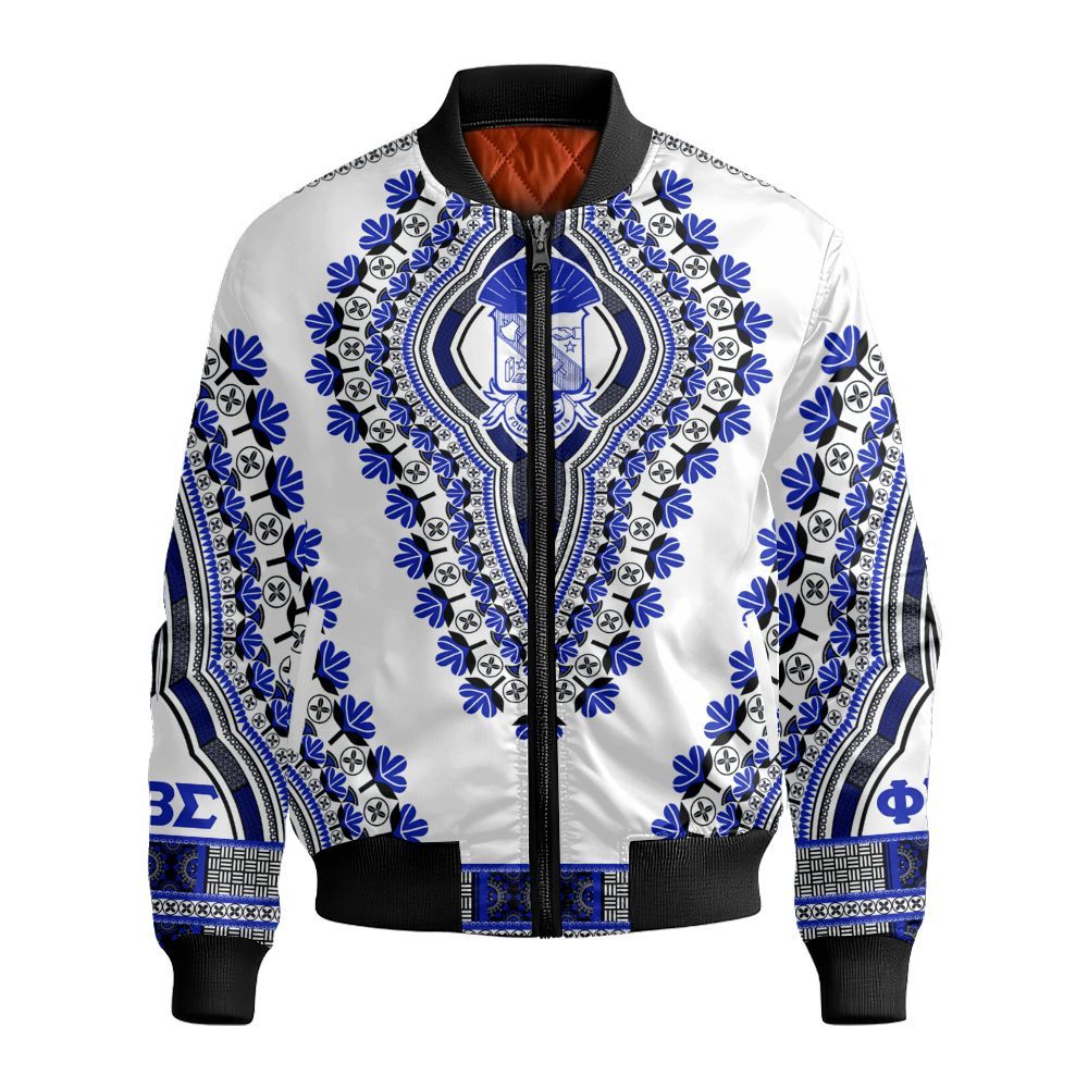 Ireishprint ΦΒΣ Polo Shirt, African Dashiki Inspired Polo Shirt 1914 Fraternity Bomber Jacket