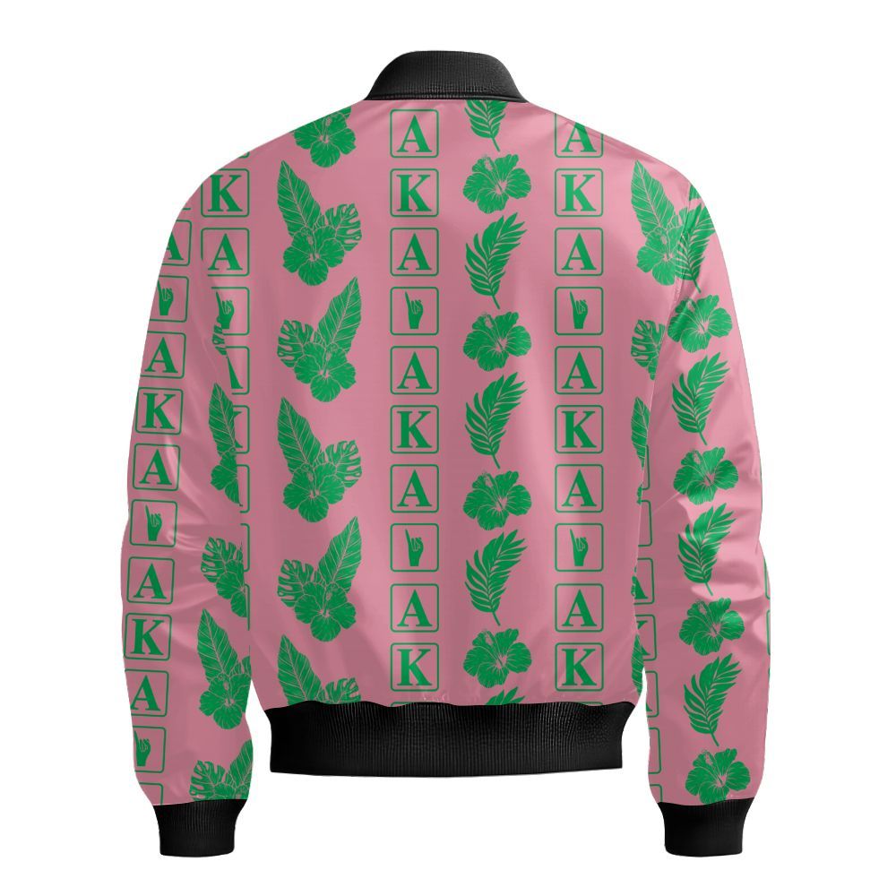 Ireishprint A.K.A Hawaii Shirt, Tropical Hawaii Shirt 1908 Sorority Bomber Jacket