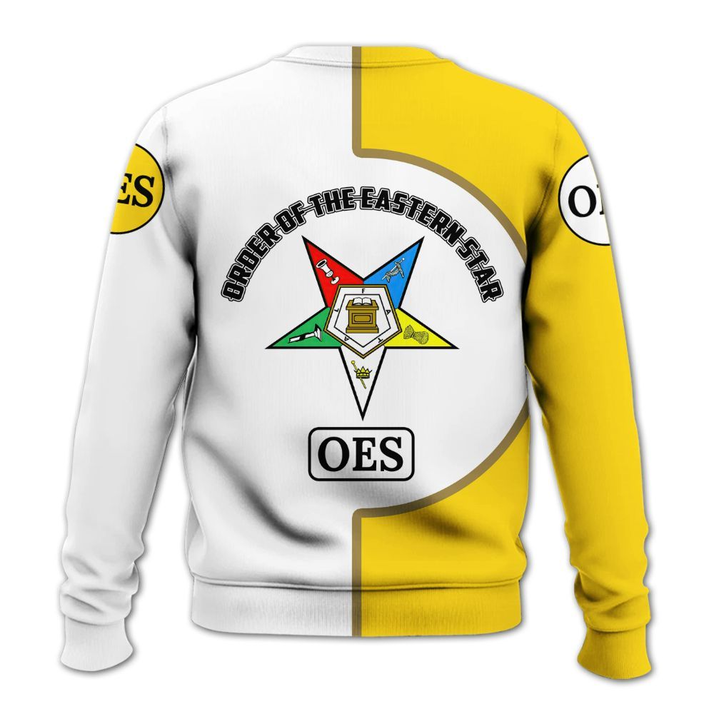 Ireishprint OES Custom Legacy Shirt, Yellow Circle Legacy Style Order Of The Eastern Star OES Sweatshirt