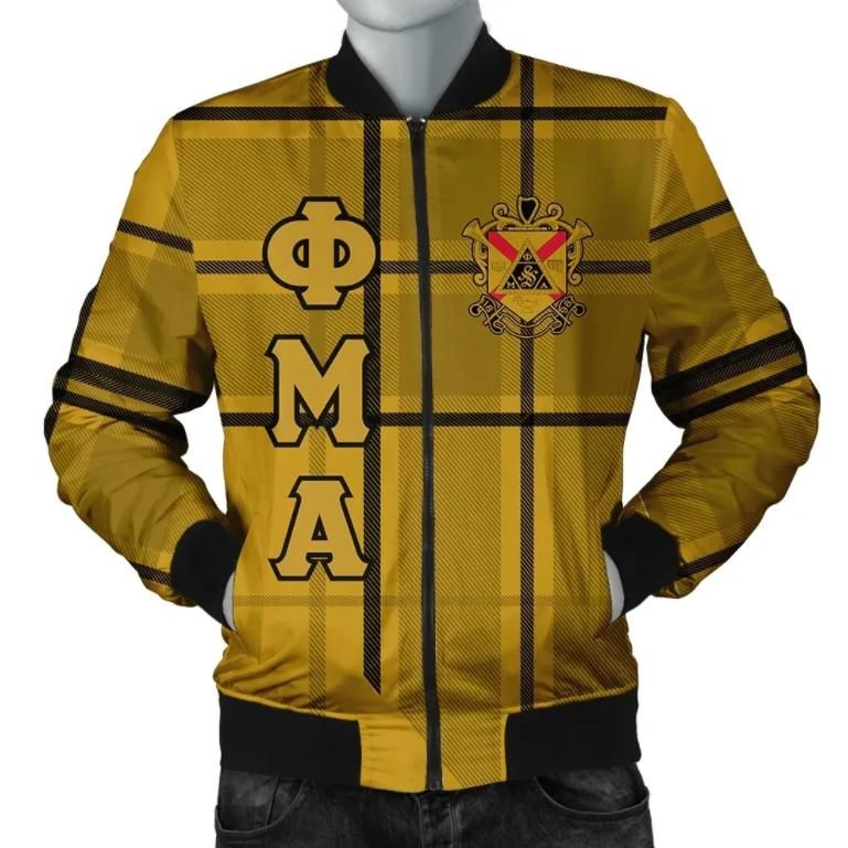 Africa Zone Jacket - Phi Mu Alpha Sinfonia Burberr Style Bomber Jacket