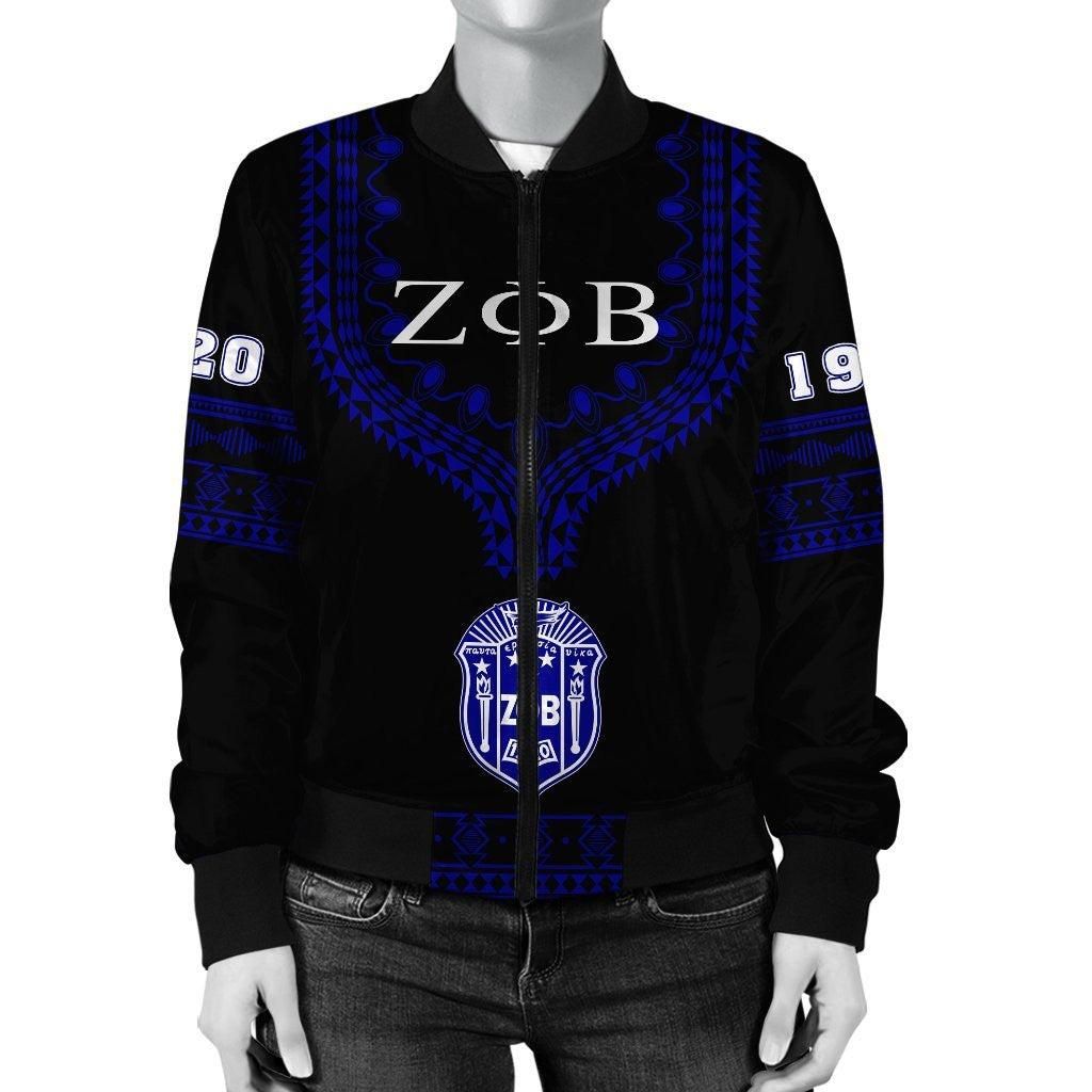Zeta Phi Beta Dashiki Bomber Jacket Alva Style